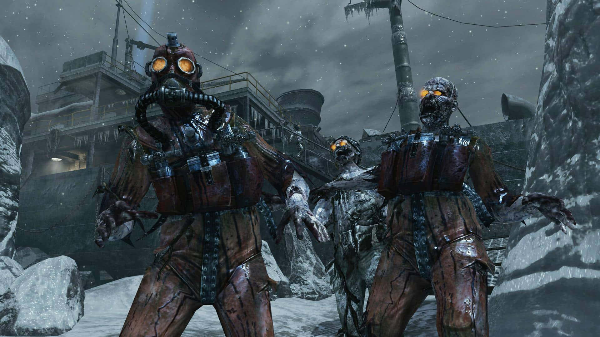 Attivail Tuo Interno Zombie Per Sopravvivere All'assalto Non Morto In Call Of Duty: Zombies. Sfondo