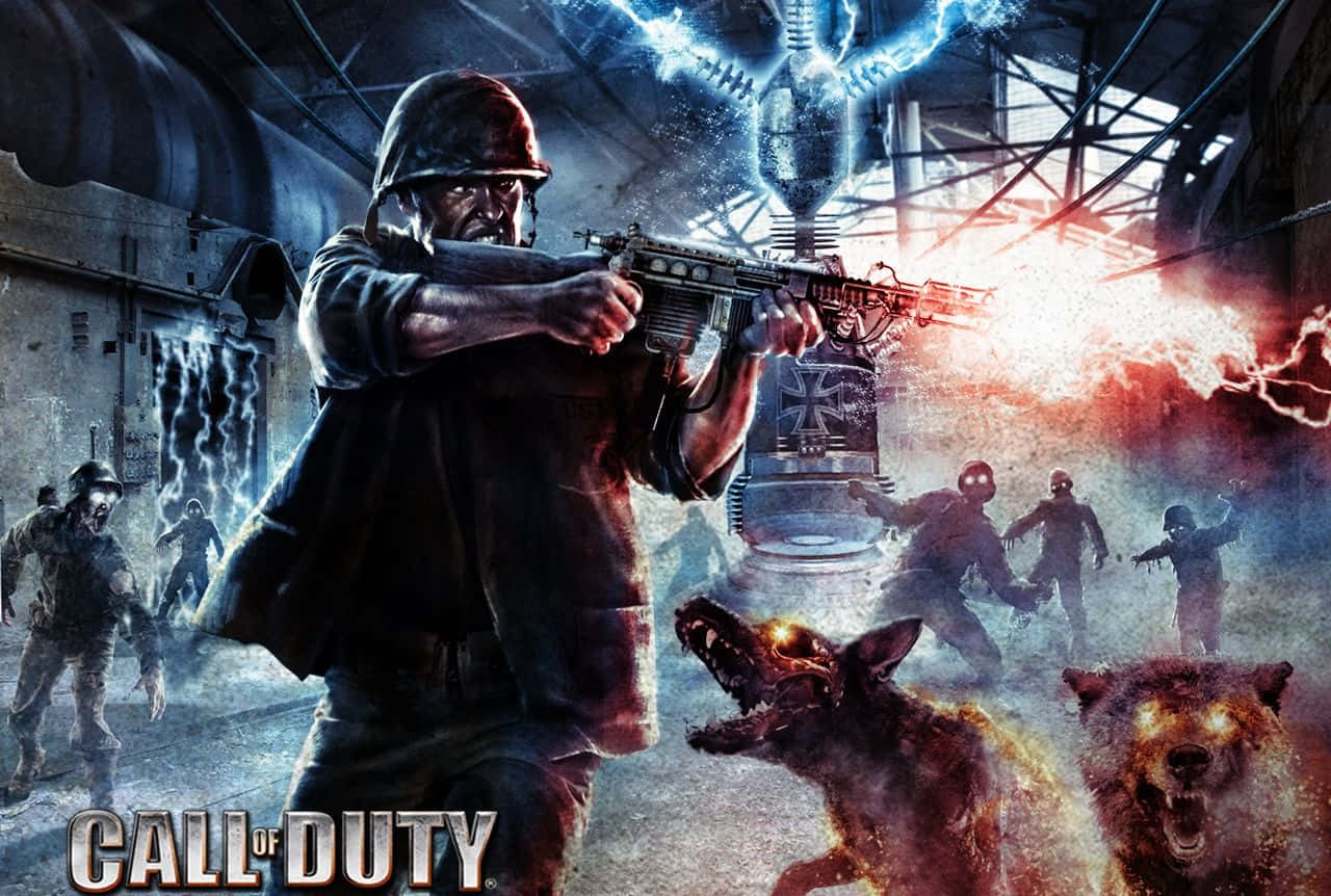 Redder verden fra en zombie invasjon i det nye Call of Duty: Zombies-spillet! Wallpaper