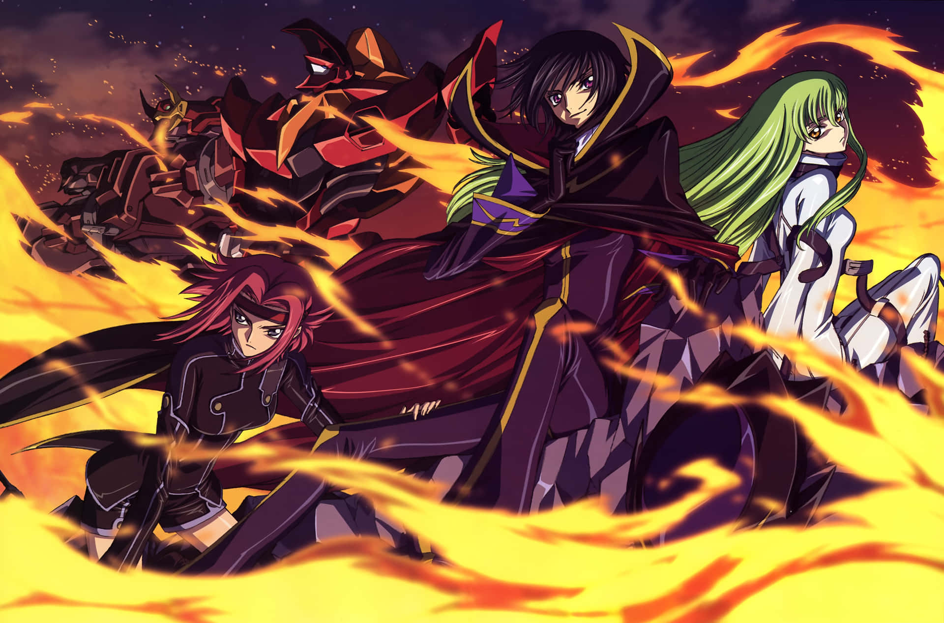 The Royal Court of Aries and Calydon at the Gates of Babylon, from Code Geass