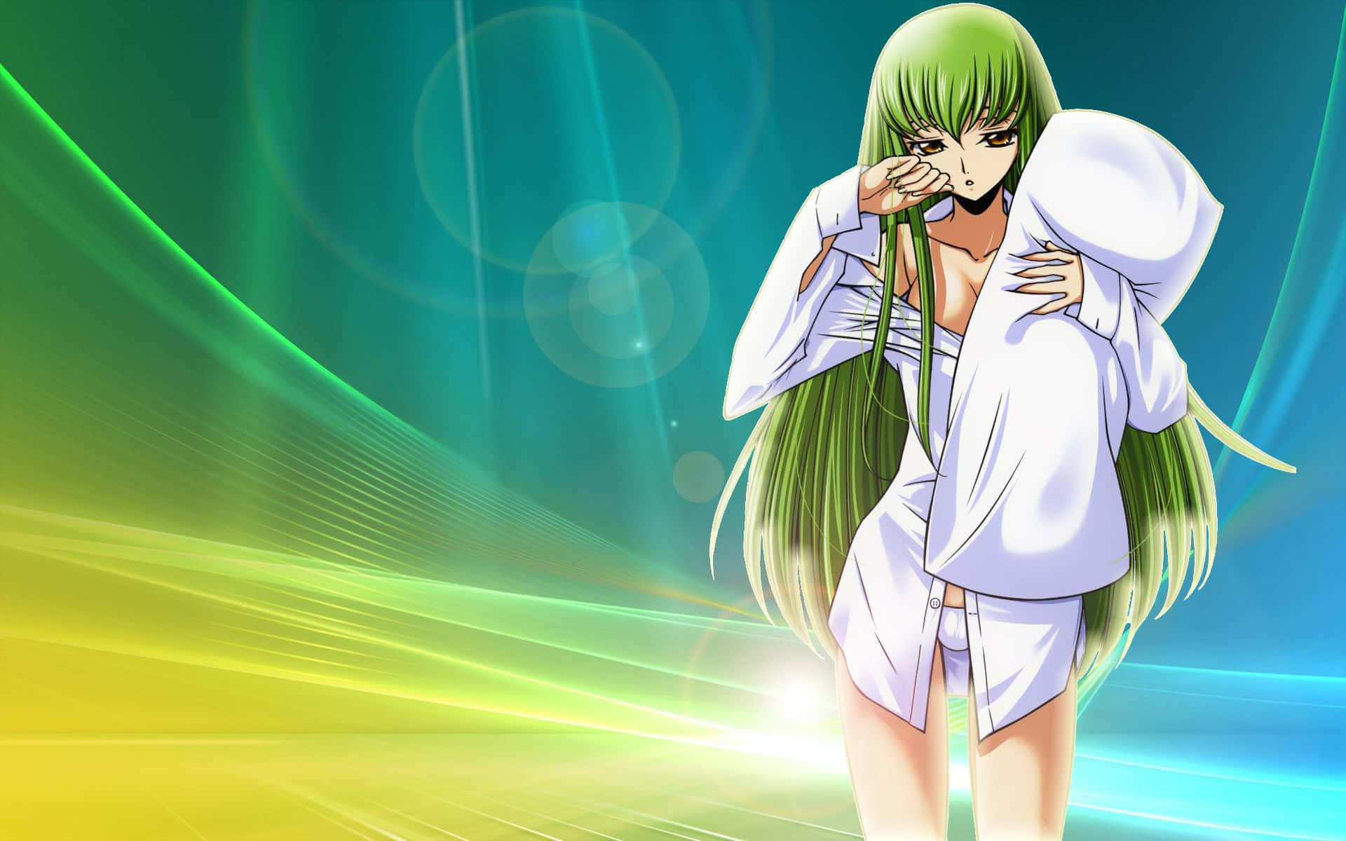 Code Geass C.C. - Mysterious and Enchanting Wallpaper