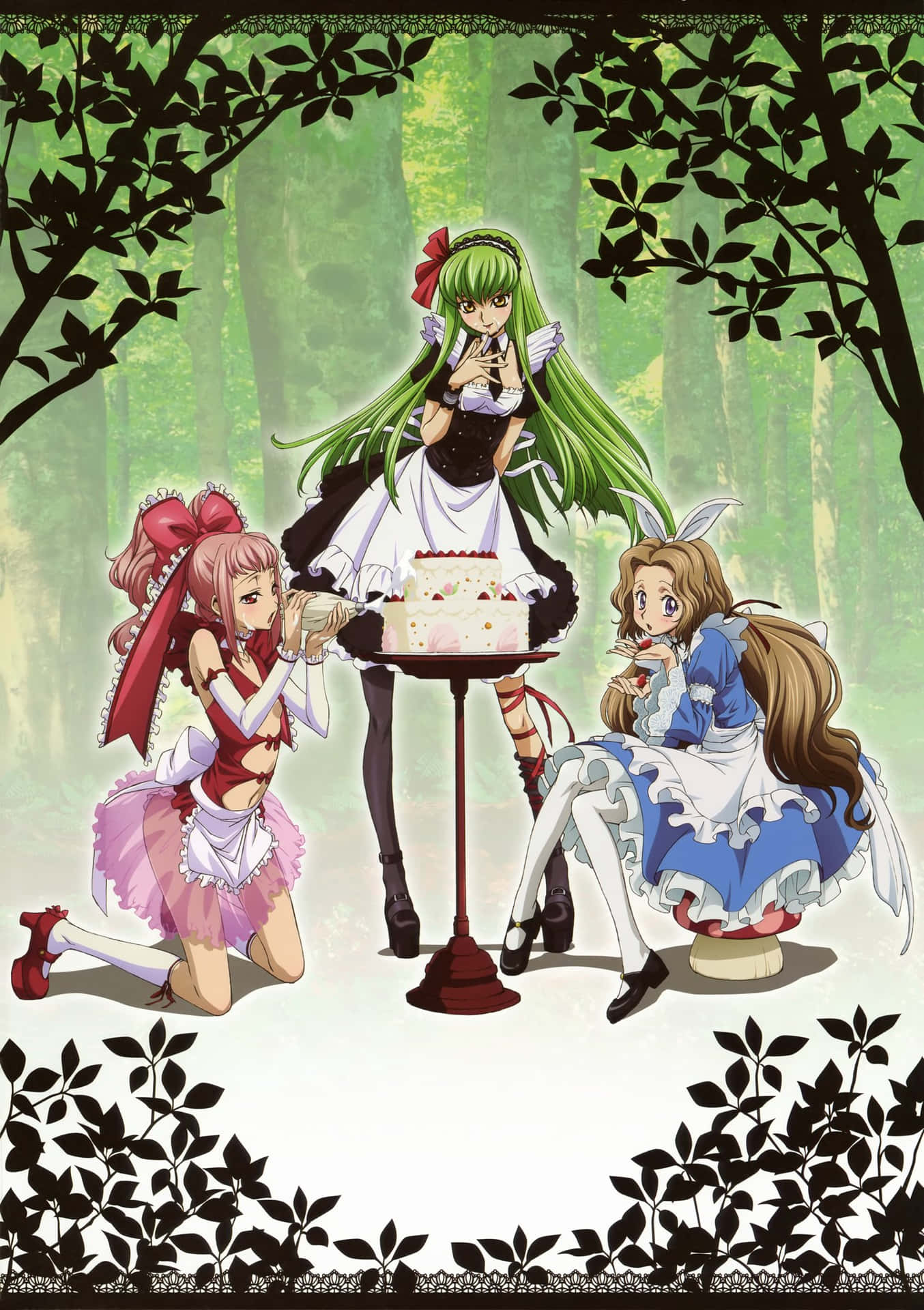 Code Geass C.C Alice And Nunnally Picture