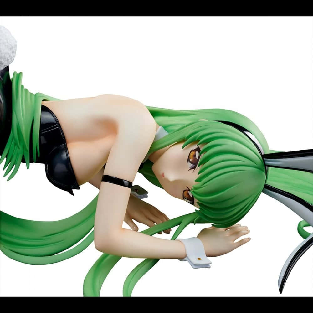 Code Geass C.C Modeling On White Surface Picture