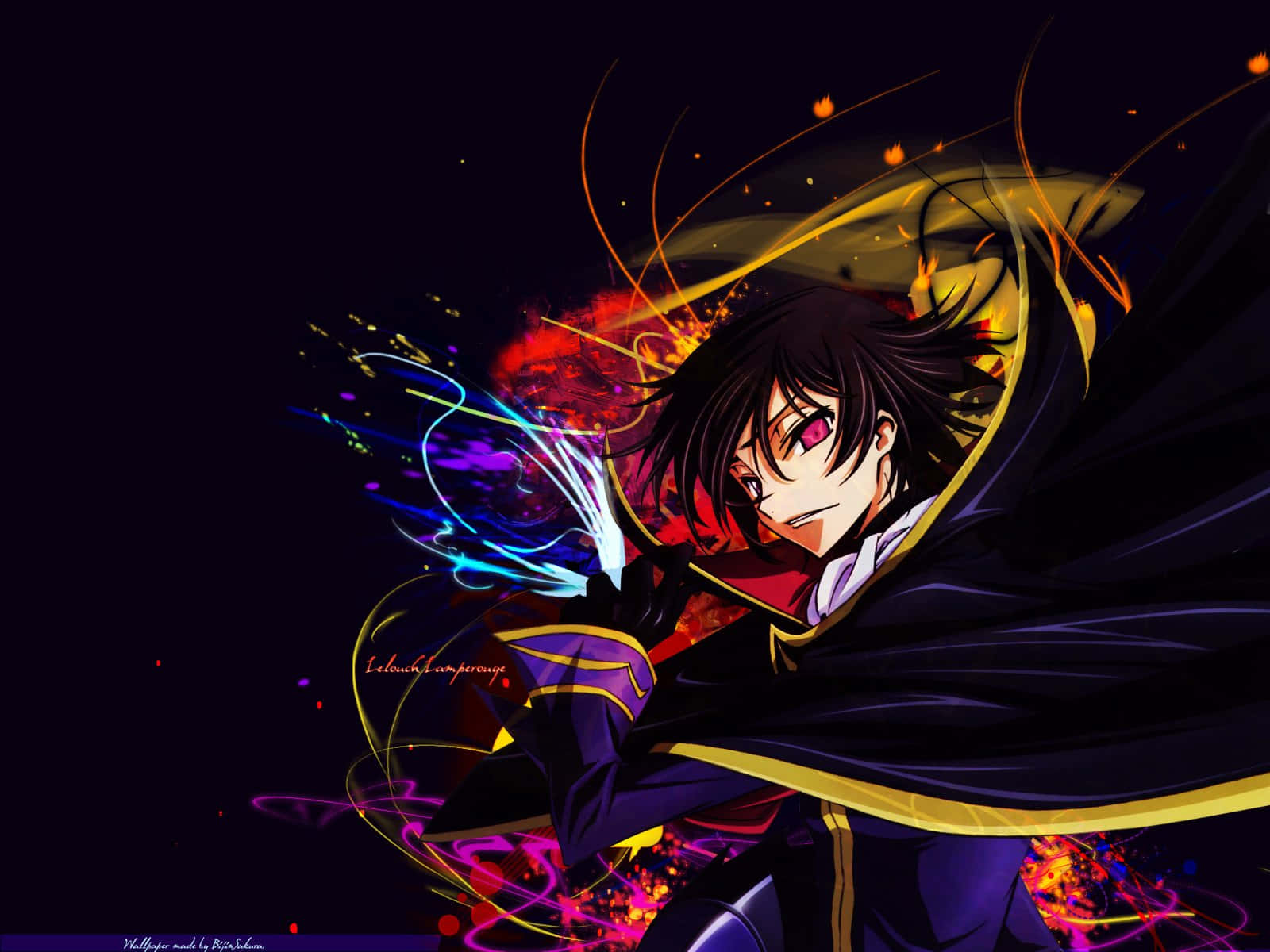 Lelouch Lamperouge deep in thought, Code Geass Anime
