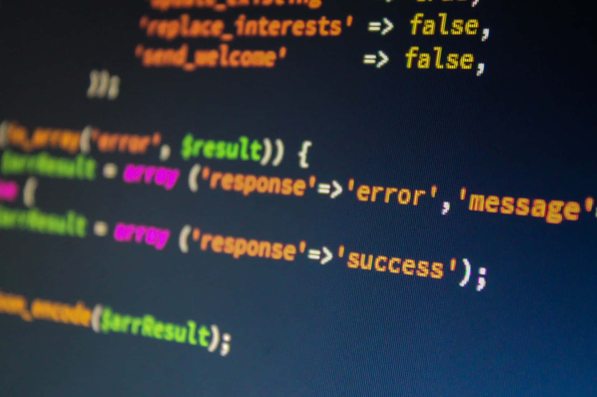 Code Snippet Error Success Response Wallpaper