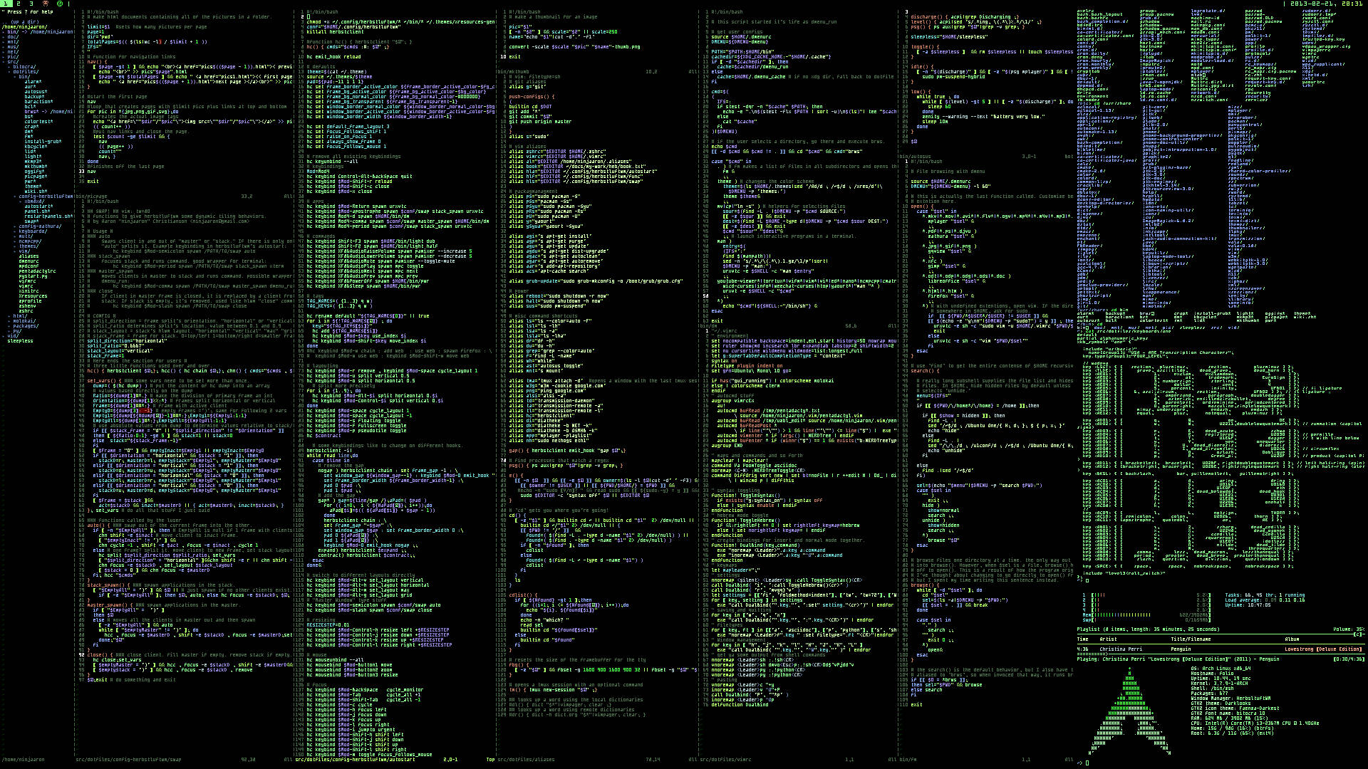 Programmierercode Abschnitte Wallpaper