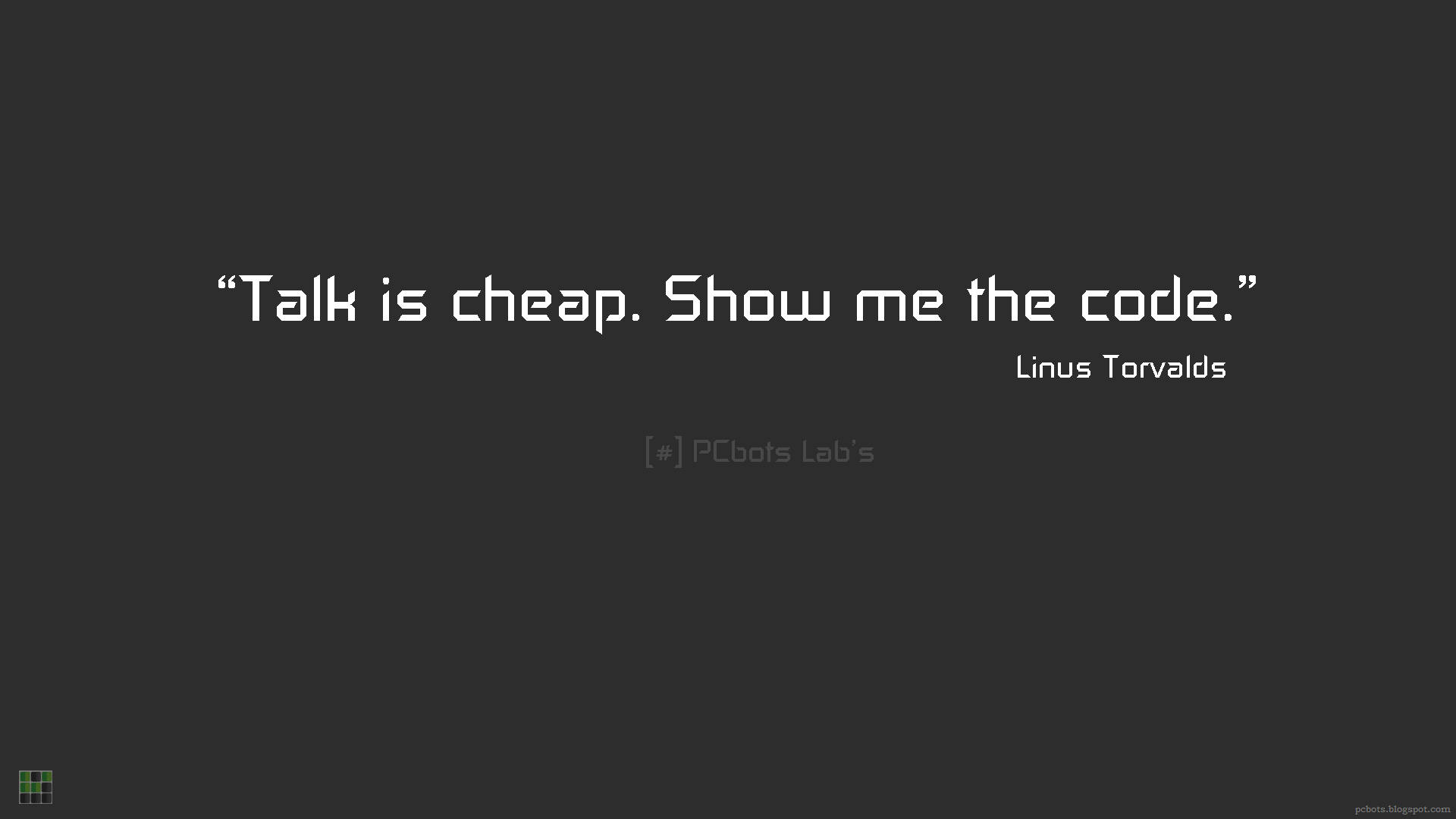 Coder Linus Quote Wallpaper