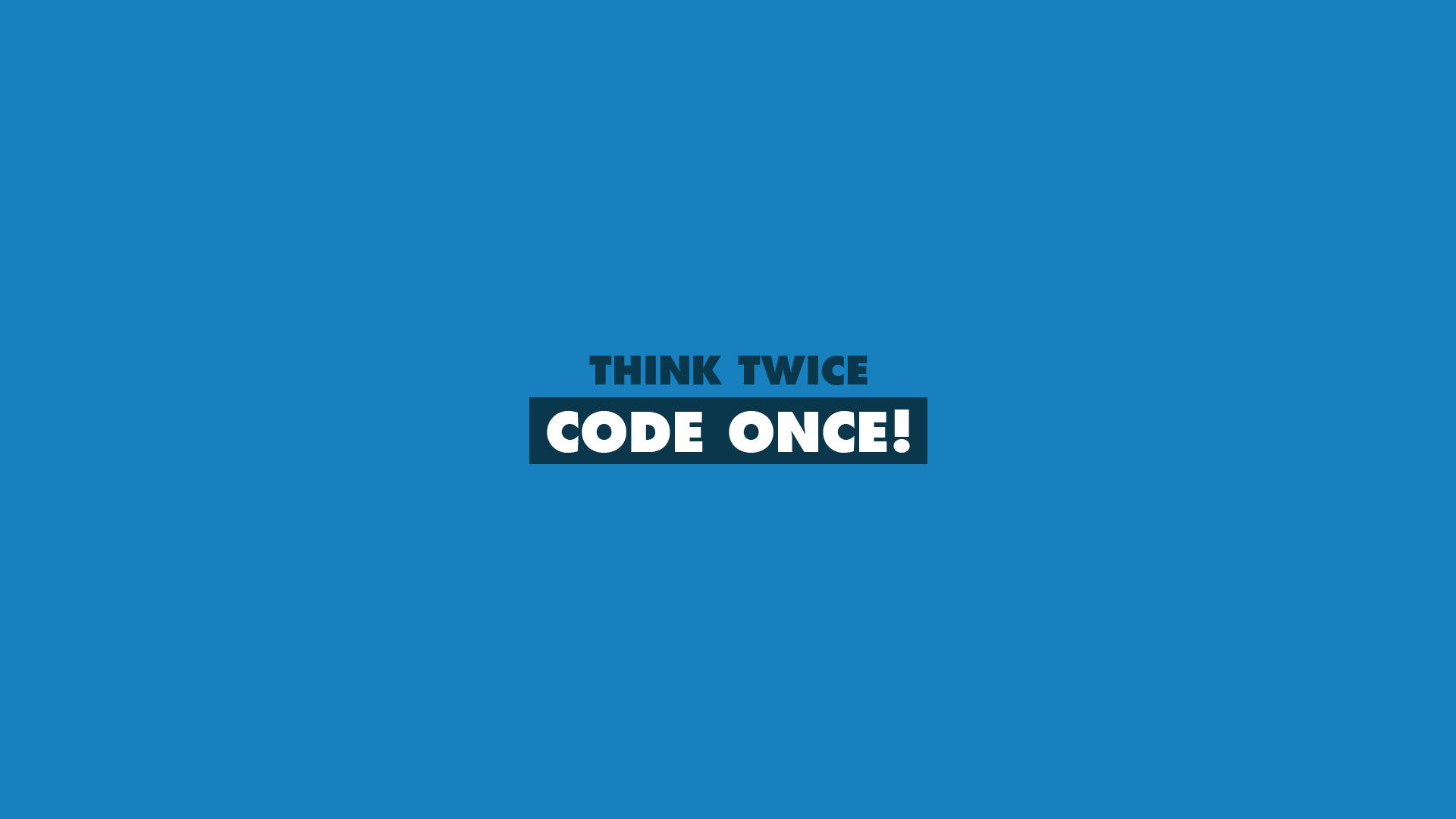 Coder Simple Message Wallpaper