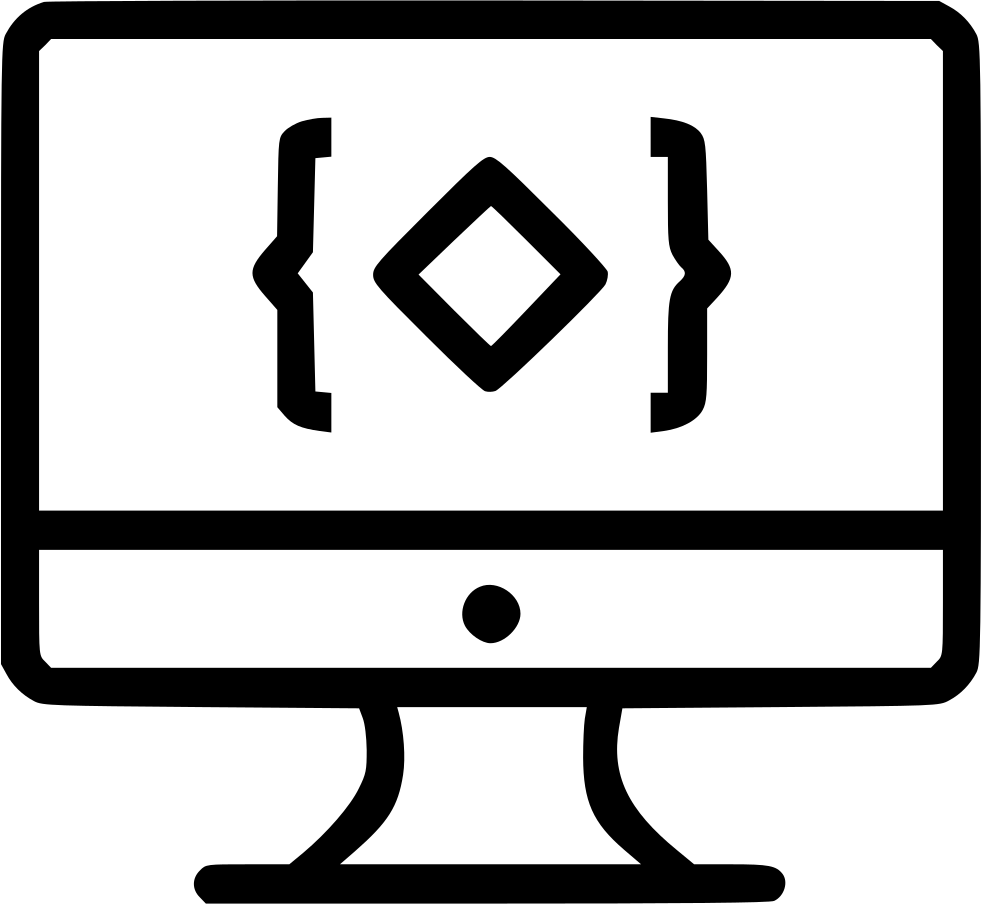 Coding Concept Iconon Monitor PNG