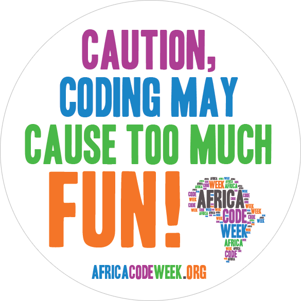 Coding Fun Caution Sign Africa Code Week PNG