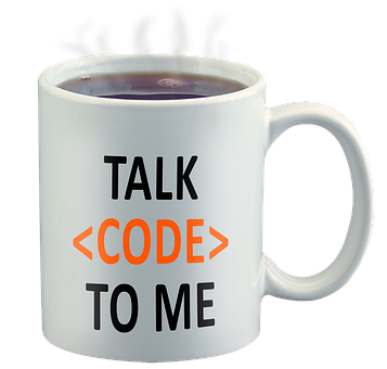 Coding Themed Mugwith Message PNG