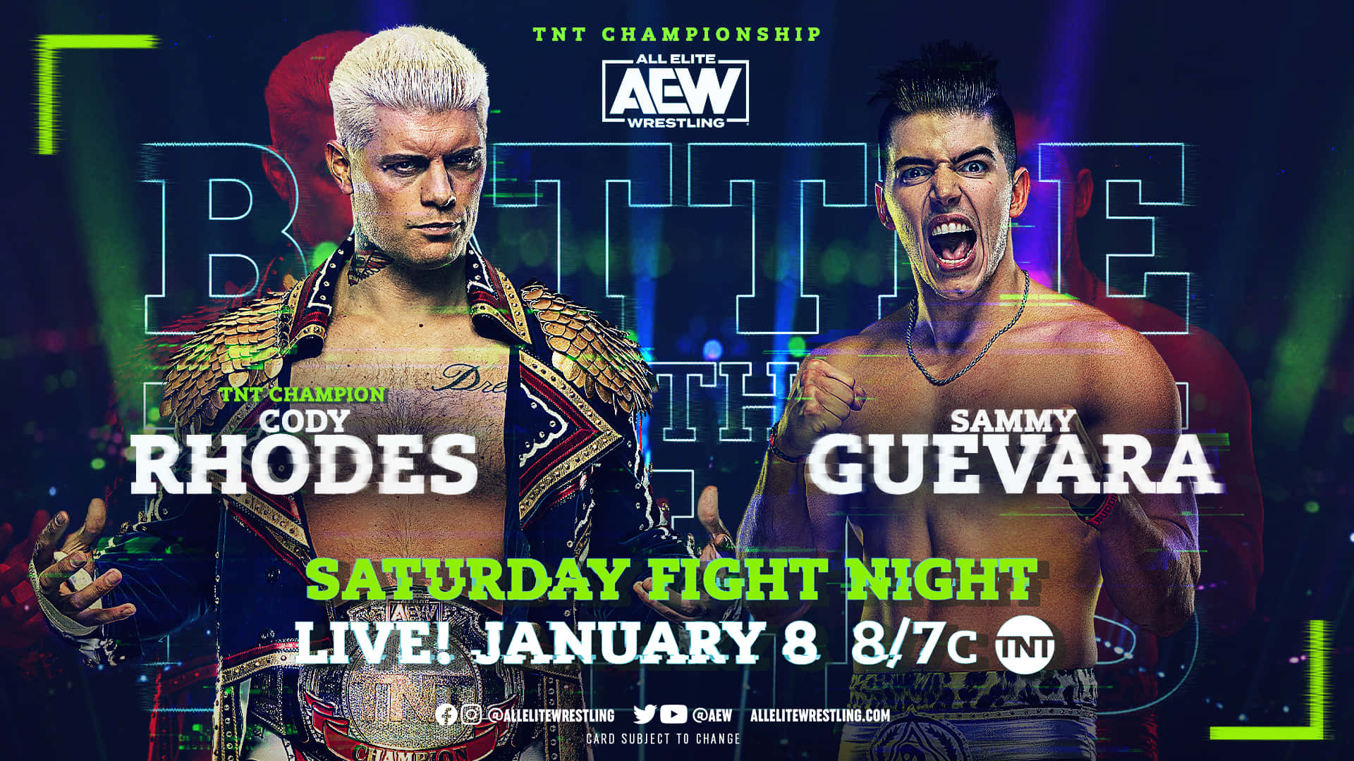Cody Rhodes And Sammy Guevera Tnt Match Background