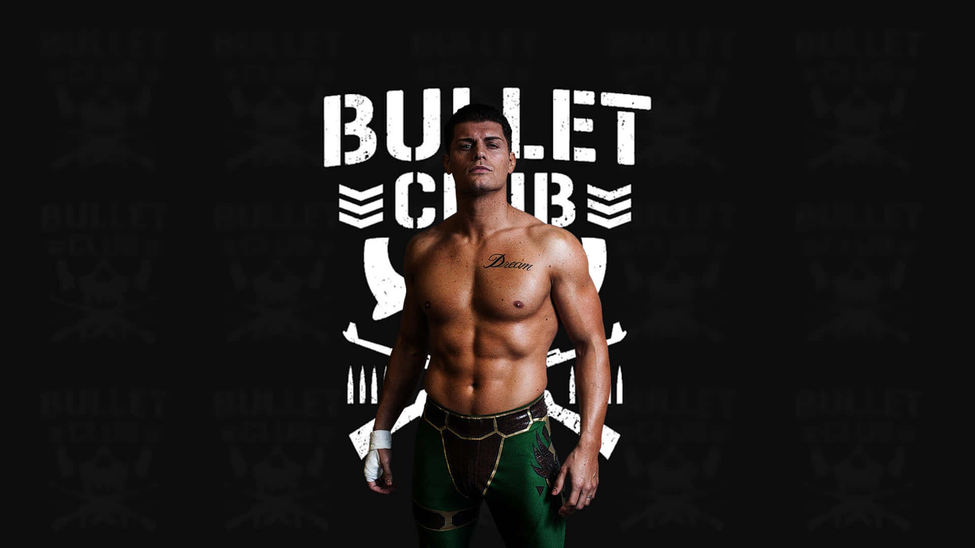 Pósterdel Bullet Club De Cody Rhodes Fondo de pantalla