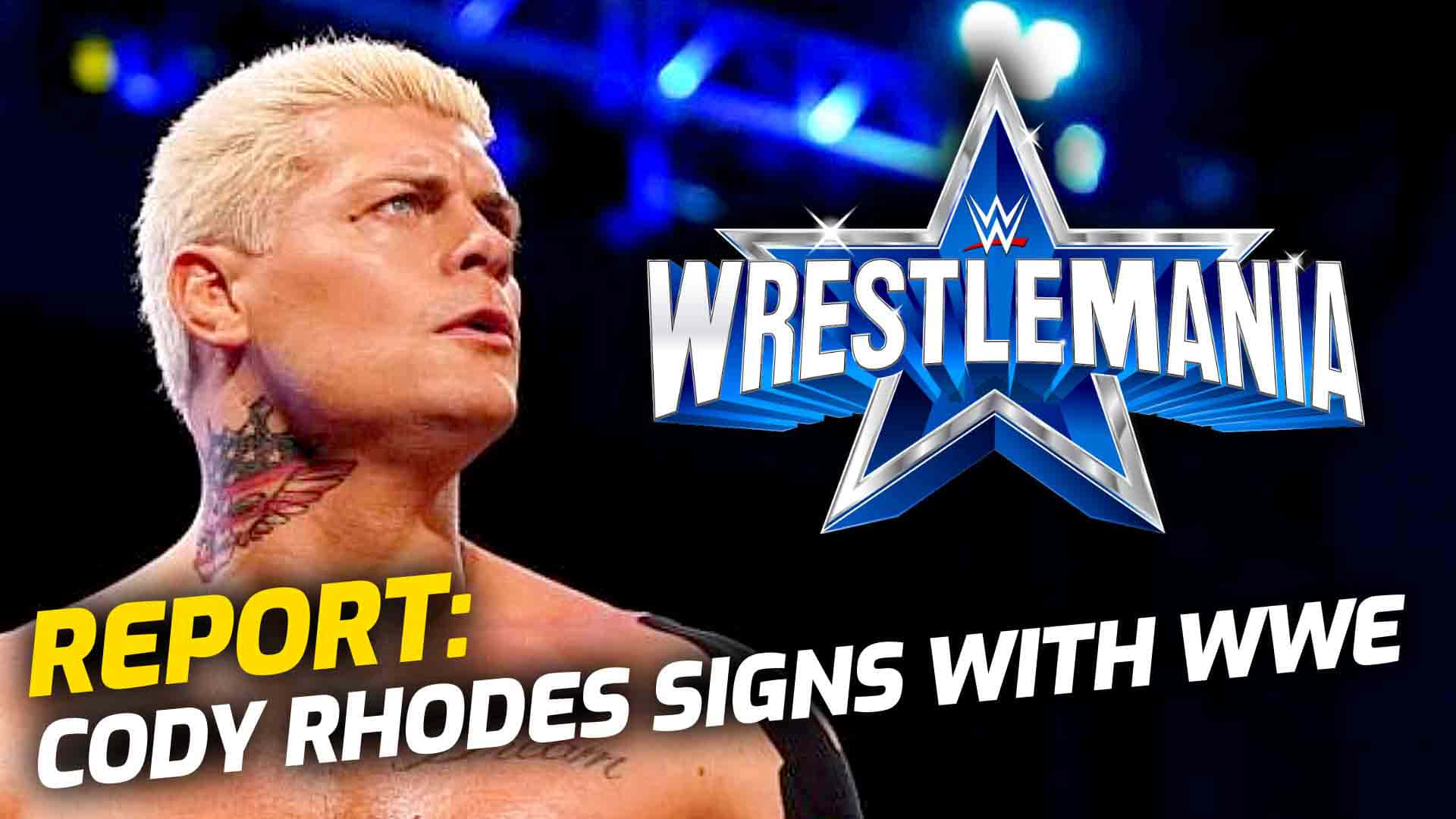 Lastella Del Wrestling Professionista Cody Rhodes Firma Un Contratto Con La Wwe. Sfondo