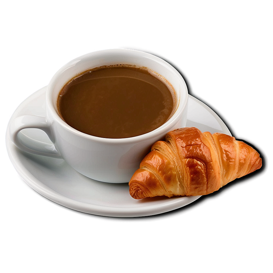 Coffee And Croissant Png Bwv87 PNG
