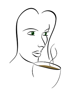 Coffee Aroma Portrait PNG