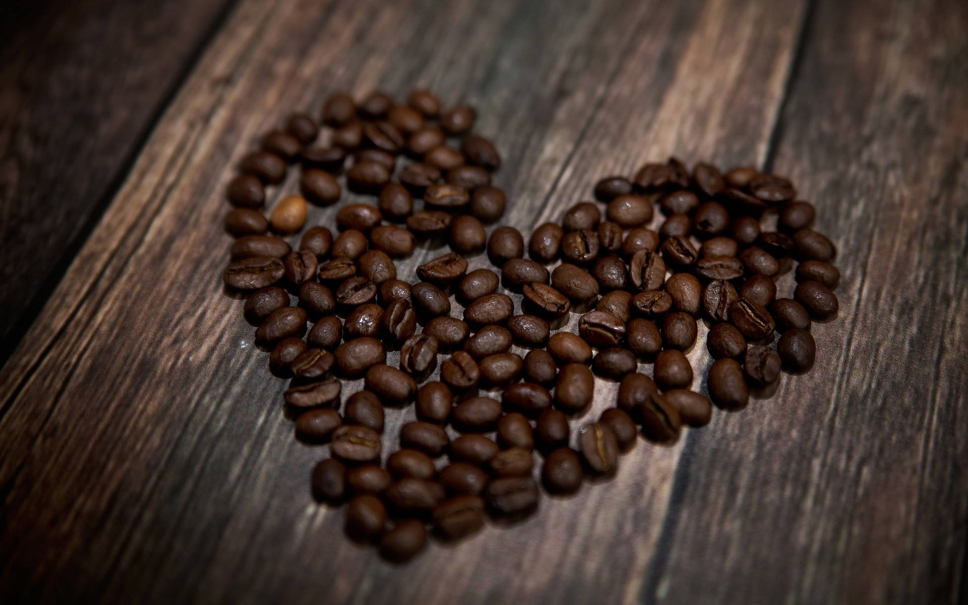 Coffee Bean Heart Wallpaper