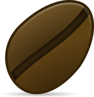 Coffee Bean Vector Illustration PNG