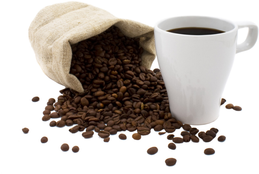 Coffee Beansand Cup PNG