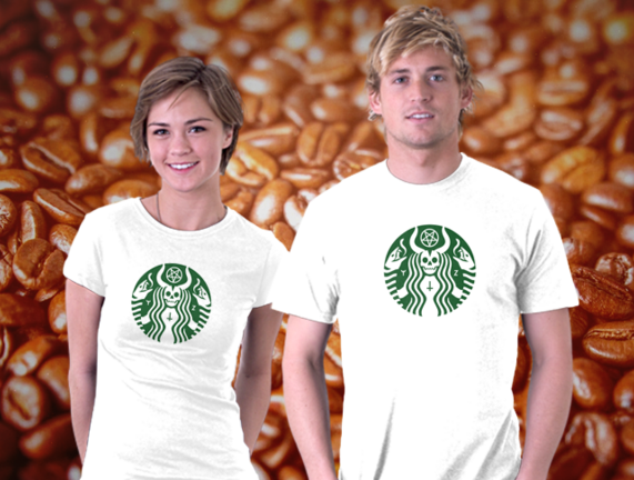 Coffee Brand T Shirts Couple PNG