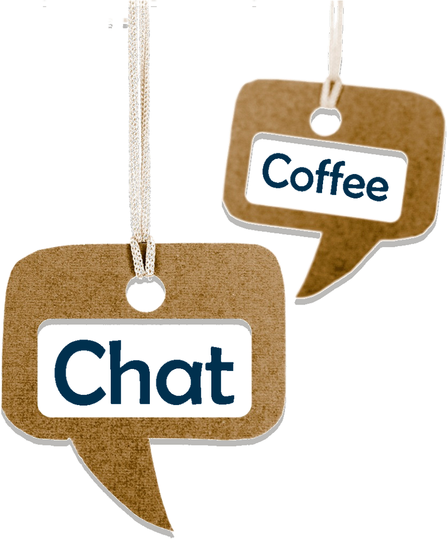 Coffee Chat Hanging Signs PNG