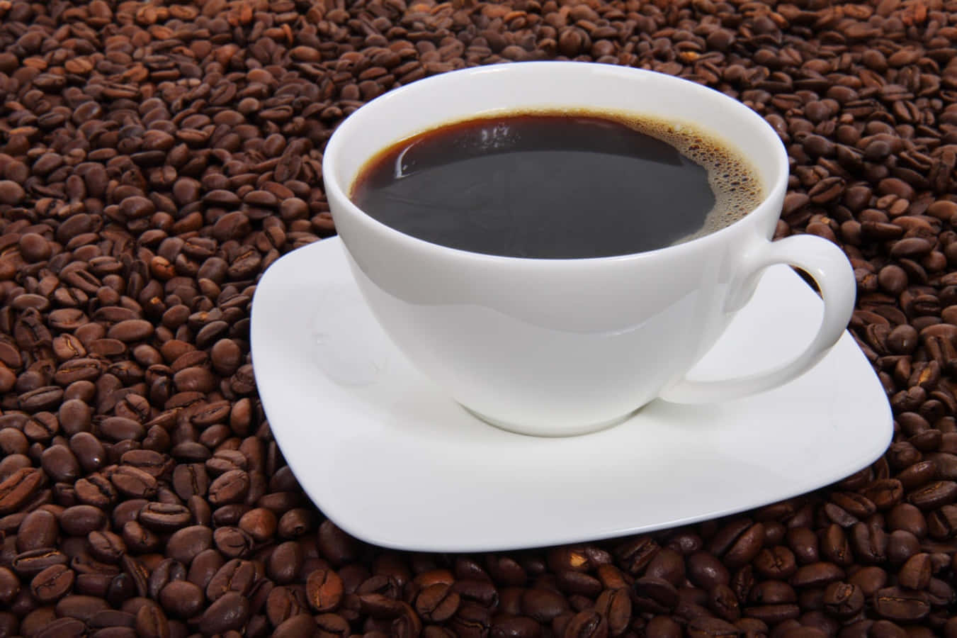 Nyddin Morgen Med En Lækker Kop Kaffe