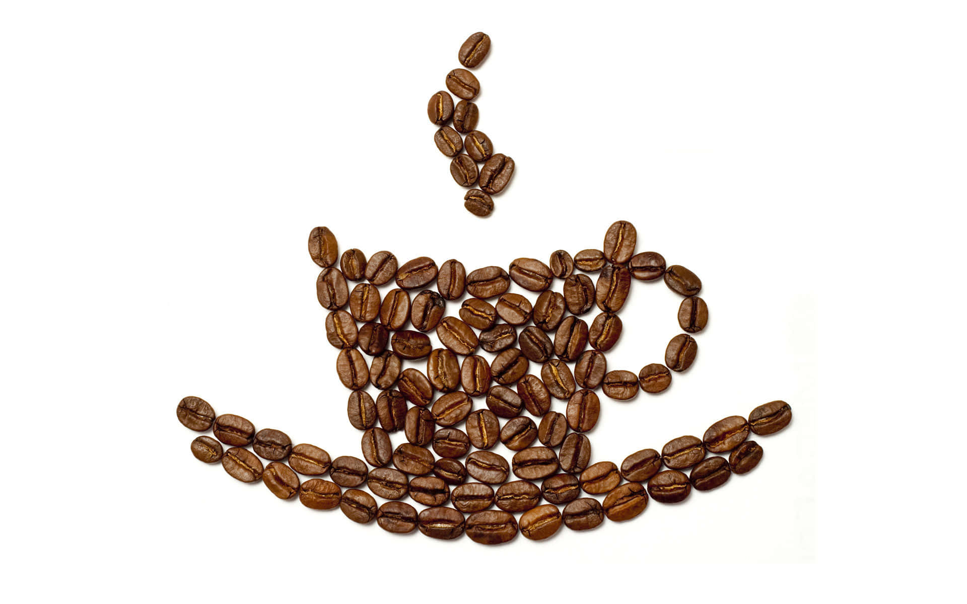 Coffee Cup Madeof Beans Wallpaper