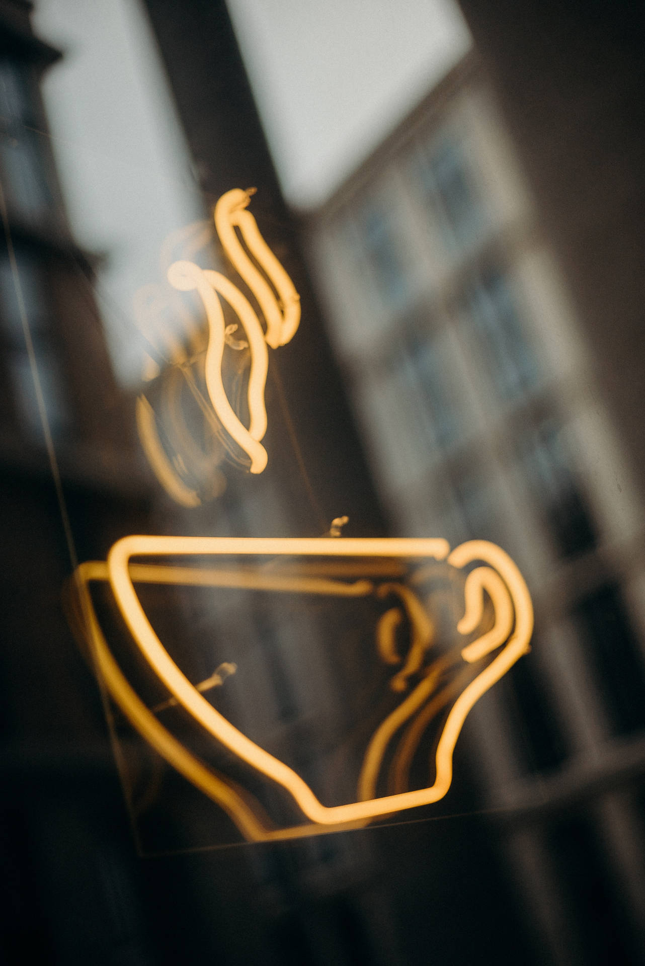 Kaffeehauslichtschild Wallpaper