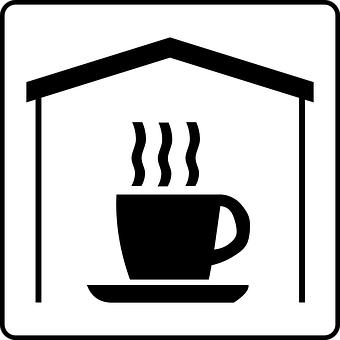 Coffee Shop Sign Icon PNG
