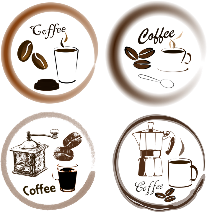 Coffee Stain Art Collection PNG