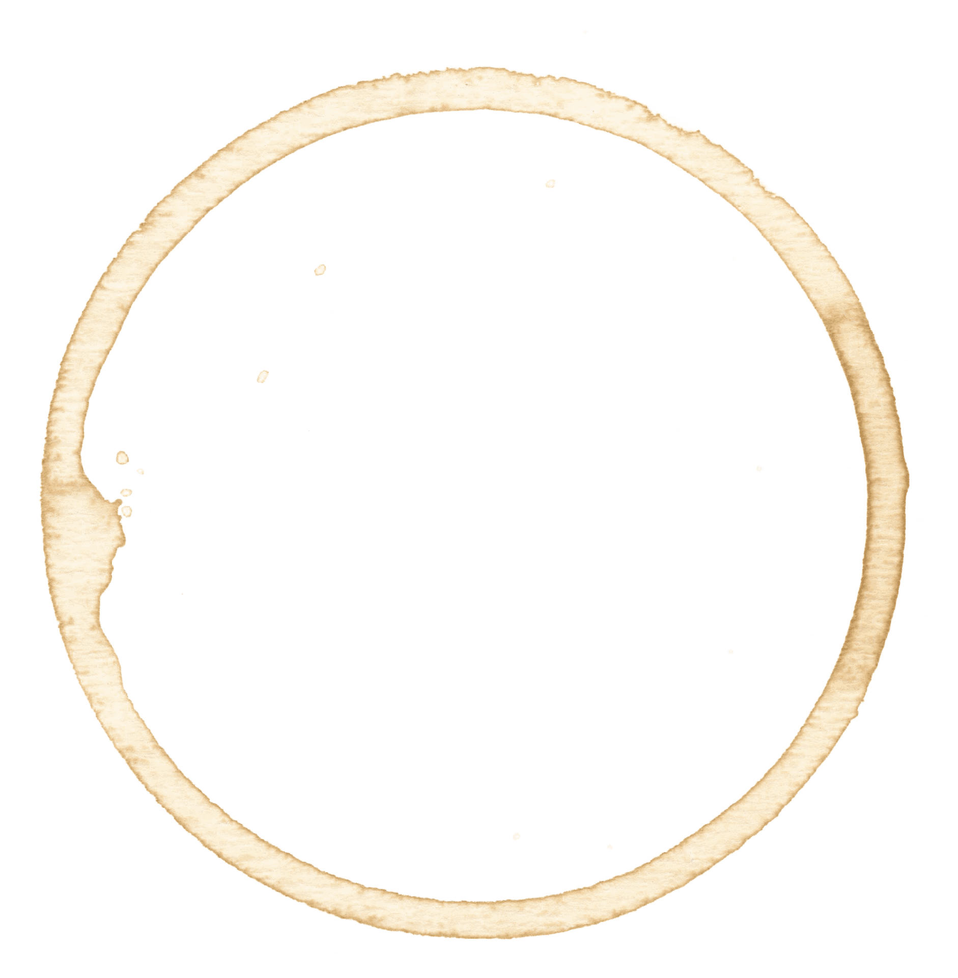 Coffee Stain Ringon Surface PNG