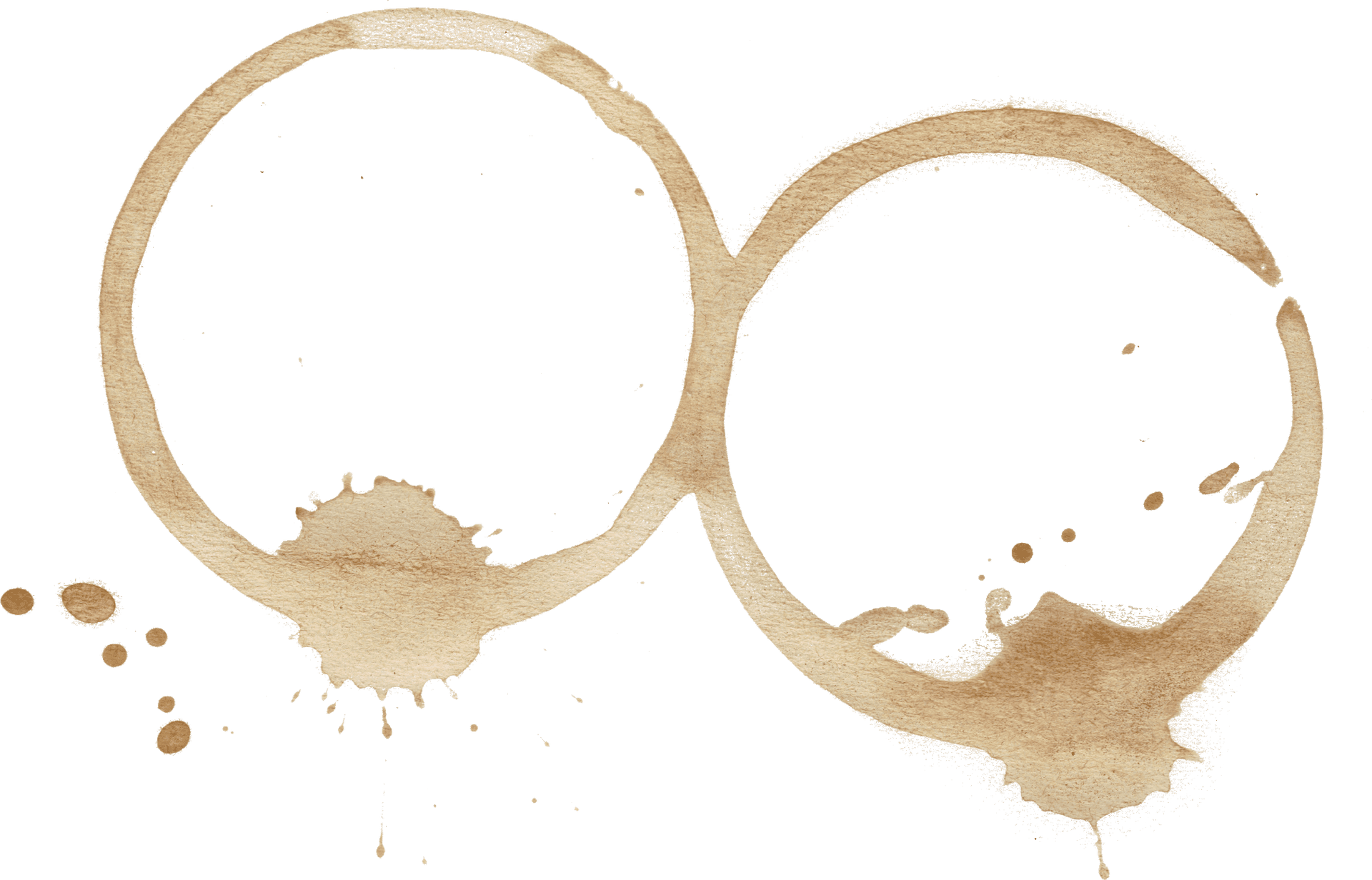 Coffee Stain Ringsand Splatter PNG