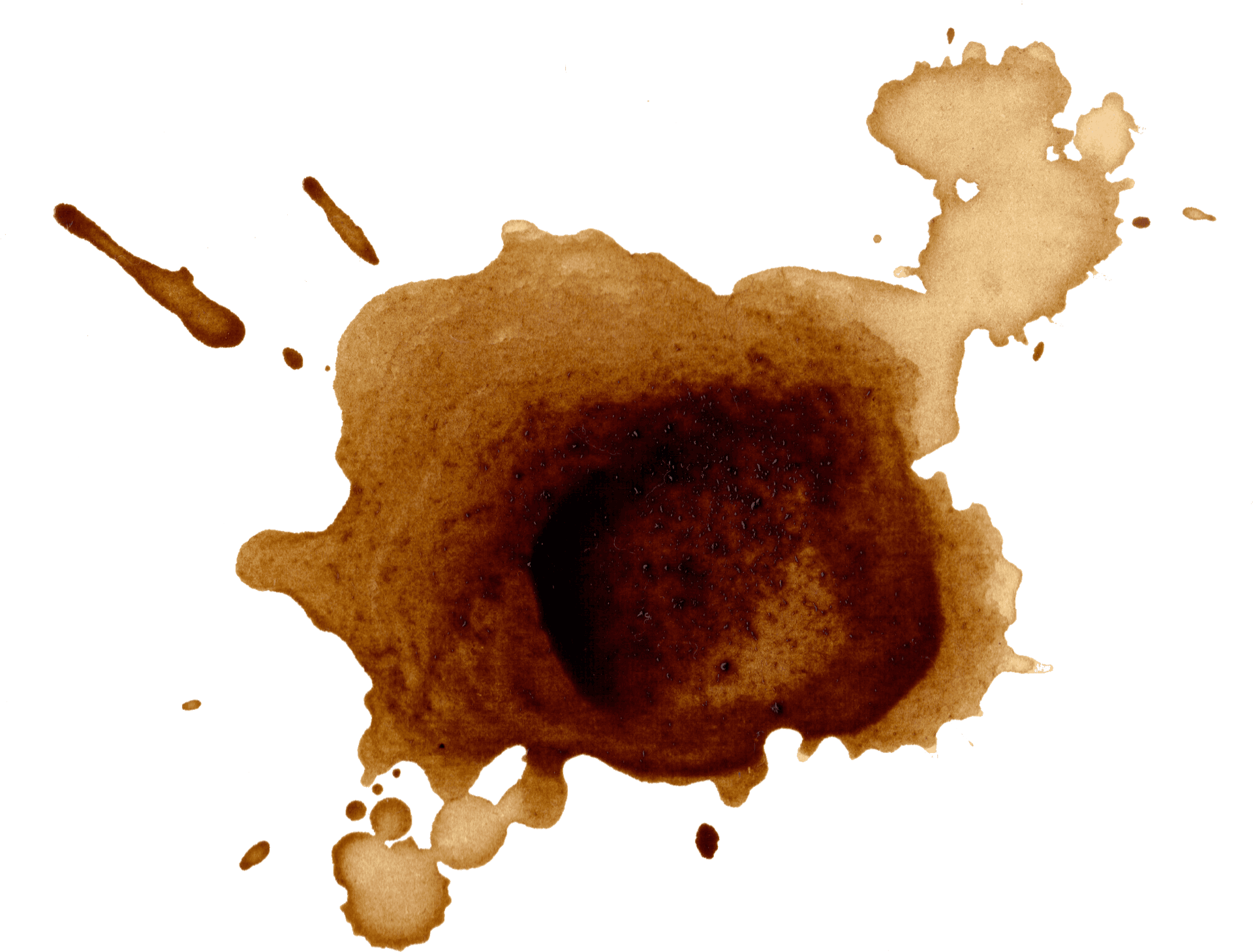Coffee Stain Spill Texture.png PNG