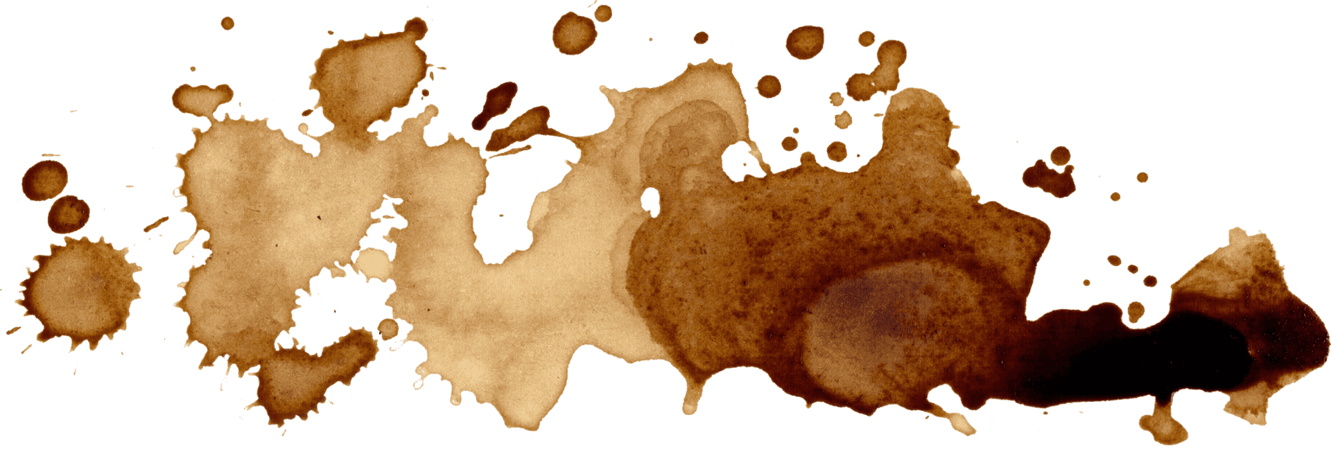 Coffee Stain Splatter Texture PNG
