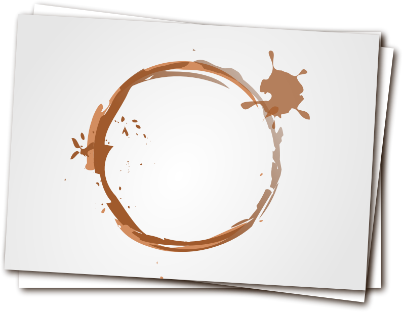 Coffee Stainon Paper PNG