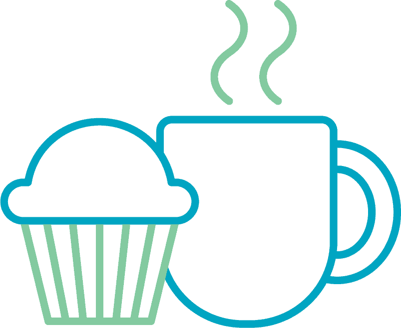 Coffeeand Muffin Icon PNG