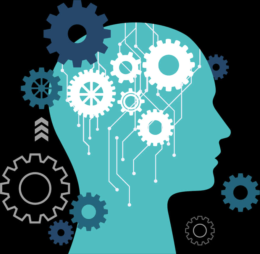 Cognitive Gears Graphic PNG