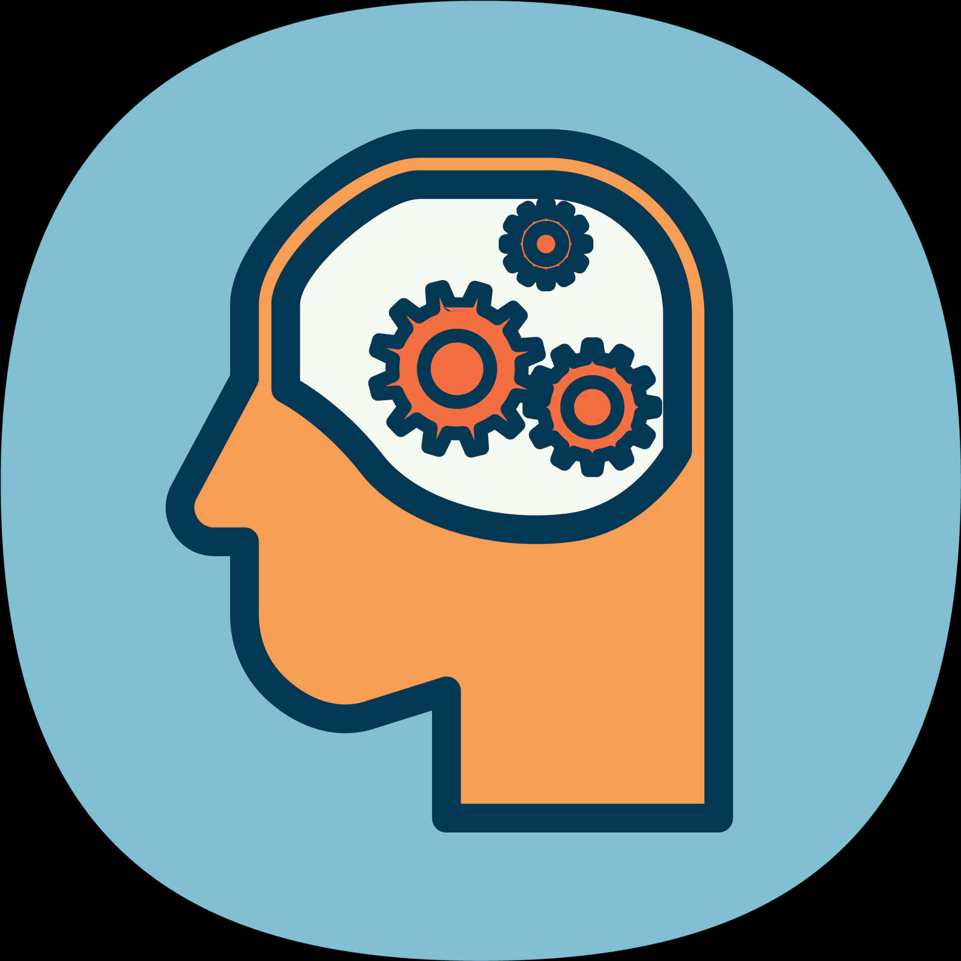Cognitive Gears Icon PNG