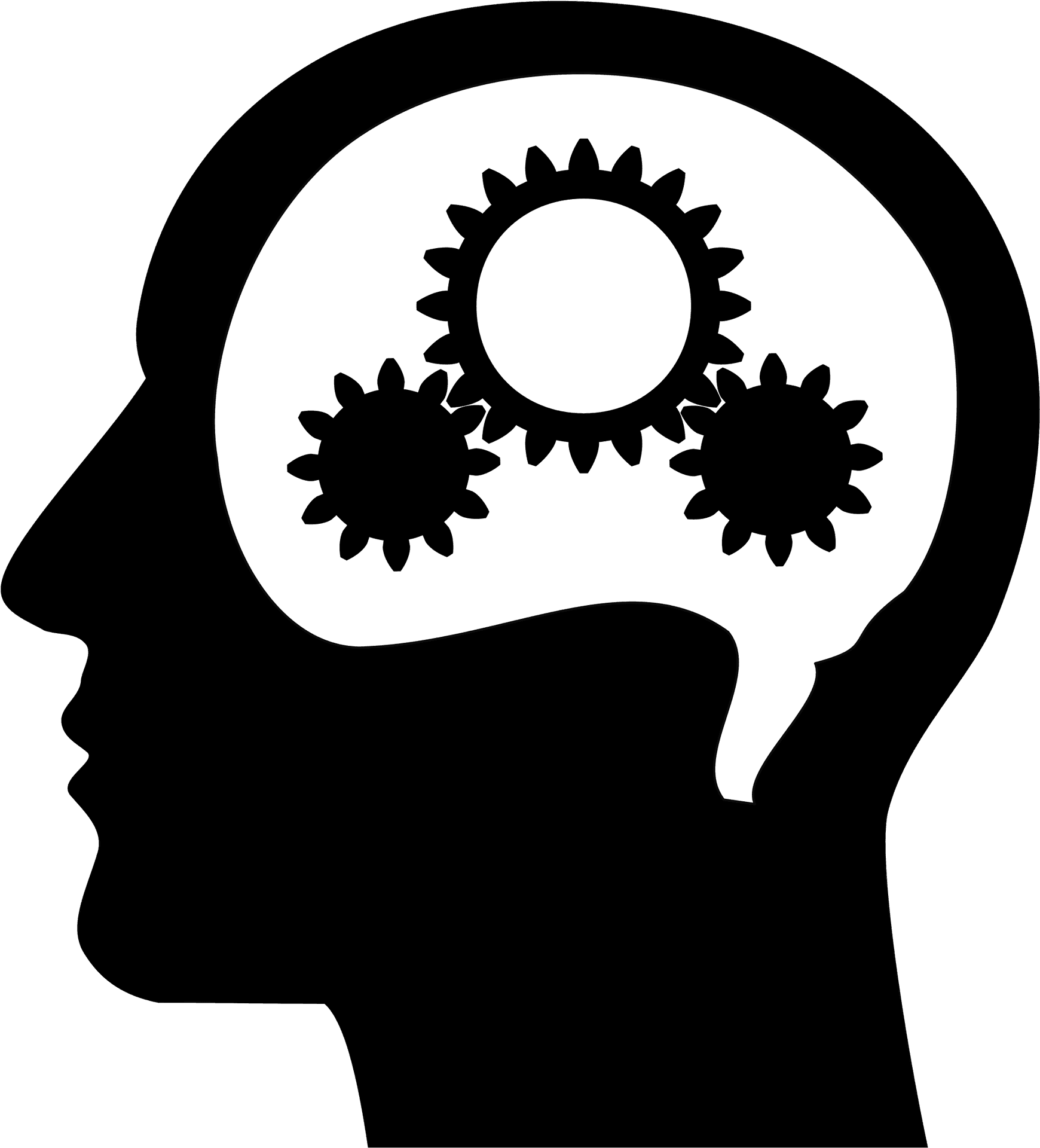 Cognitive Gears Illustration PNG