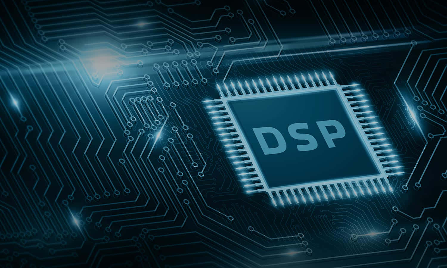 Coherent Digital Signal Processor Chip Wallpaper