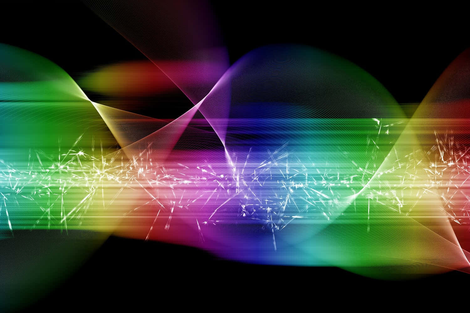 Coherent Light Rays Wallpaper