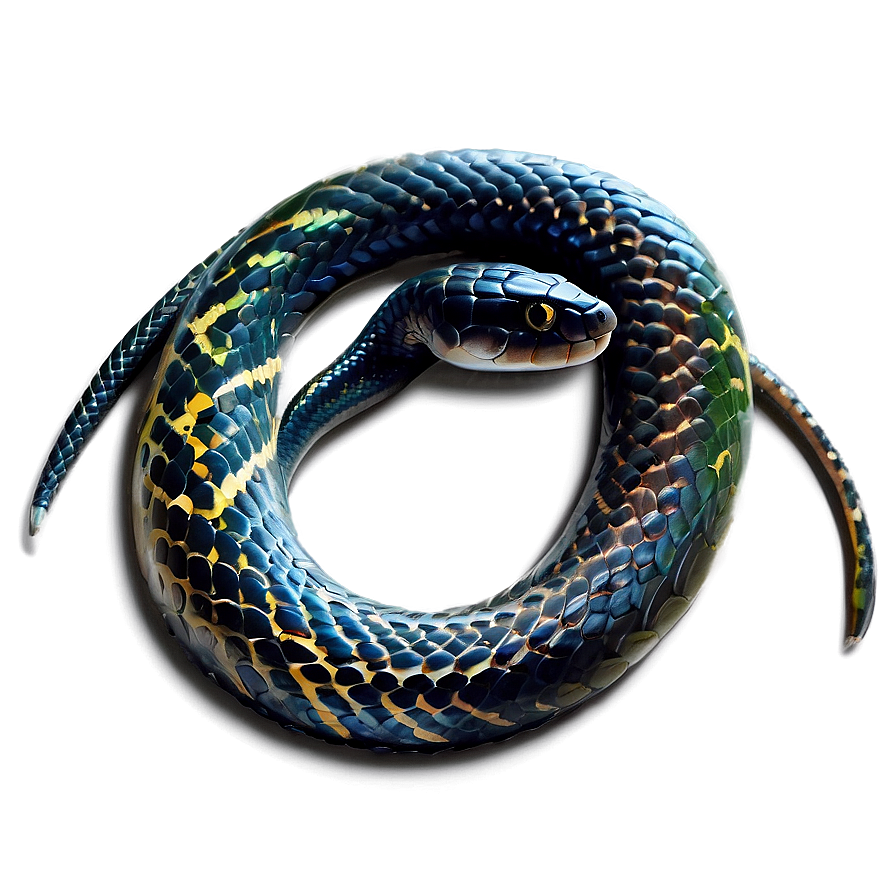 Coiled Black Snake Icon Png 06132024 PNG