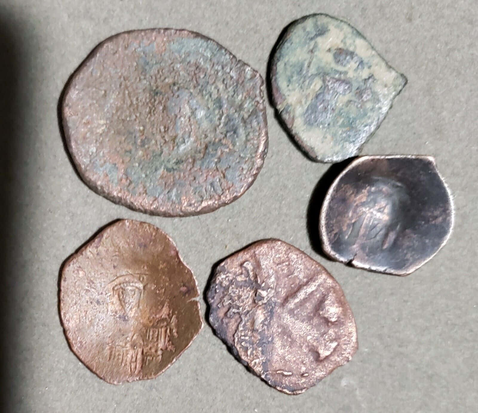 A Group Of Coins With A Satyr On Them