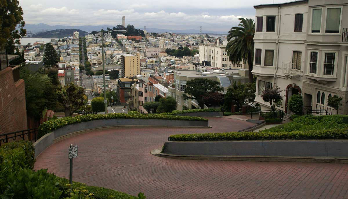 Coit Tower Lombard Street View Wallpaper
