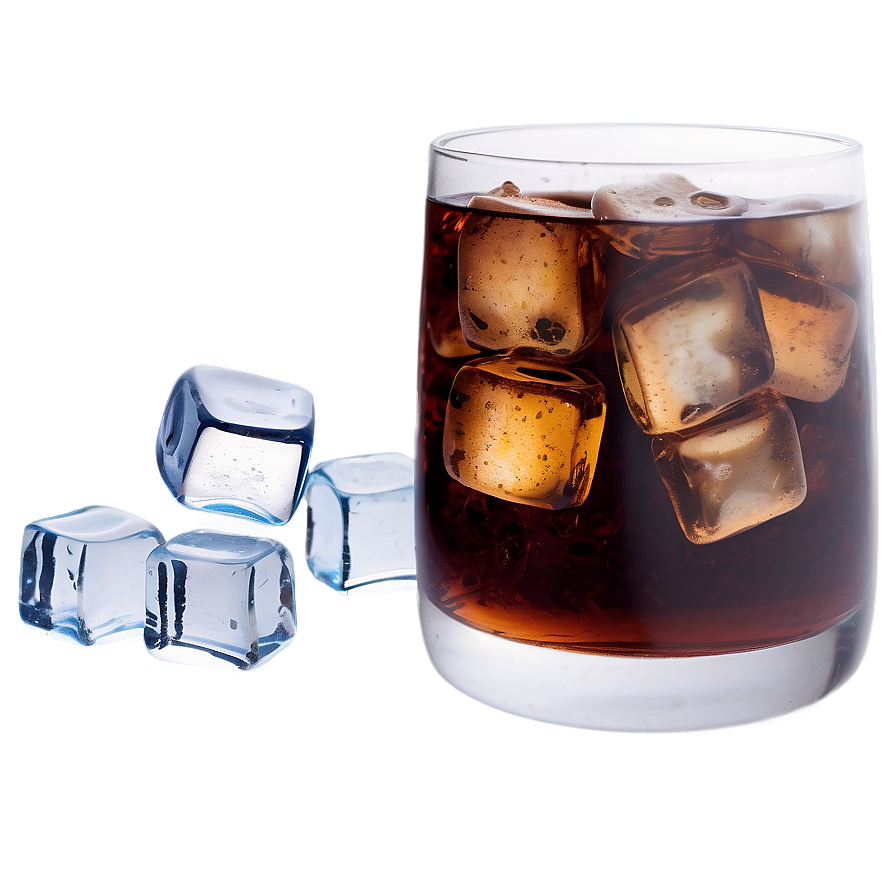Cola With Ice Cubes Png Dvc38 PNG