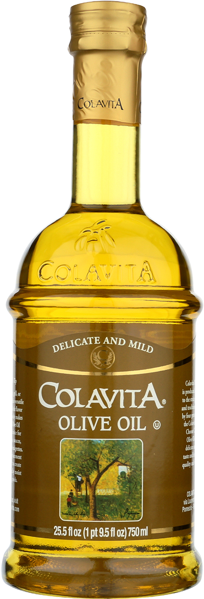 Colavita Delicate Mild Olive Oil Bottle PNG