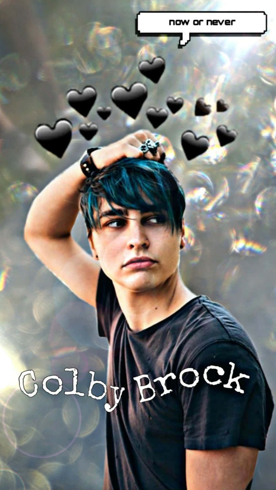 A candid picture of Colby Brock smiling. Wallpaper