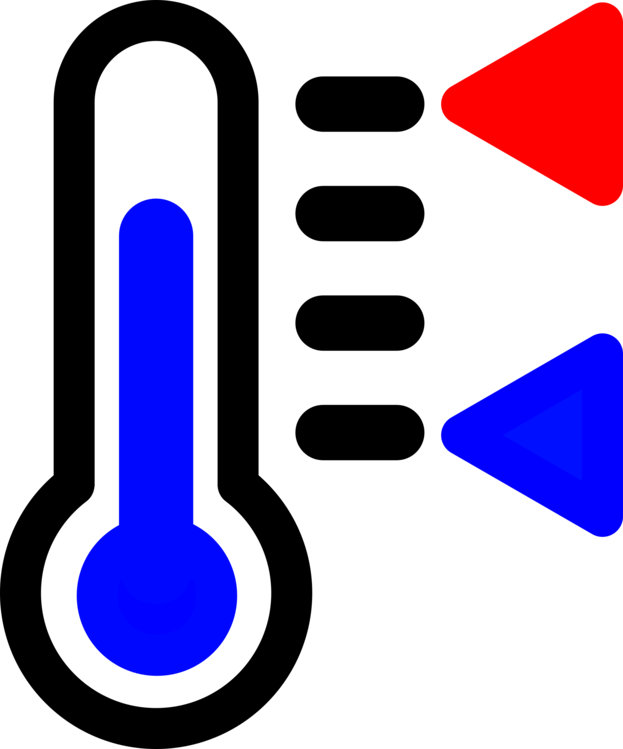 Cold Hot Thermometer Icon PNG