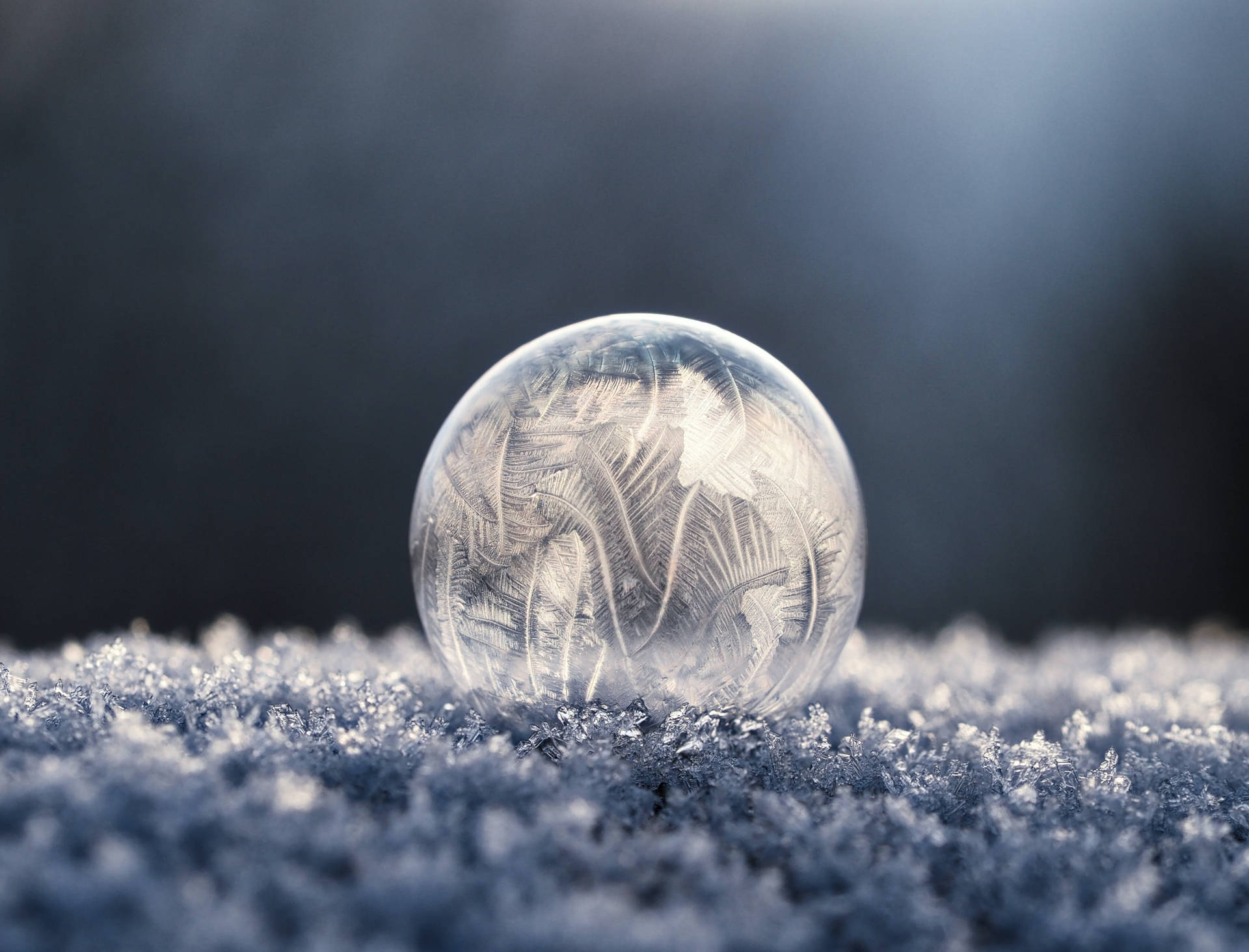 Cold Ice Ball Wallpaper