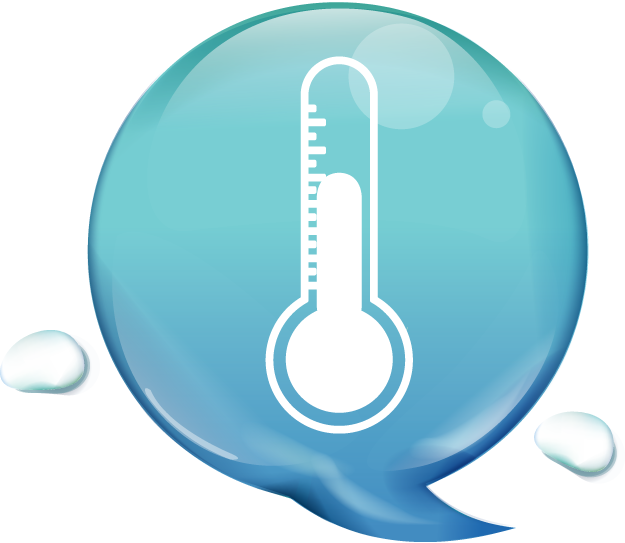 Cold Temperature Chat Bubble Icon PNG