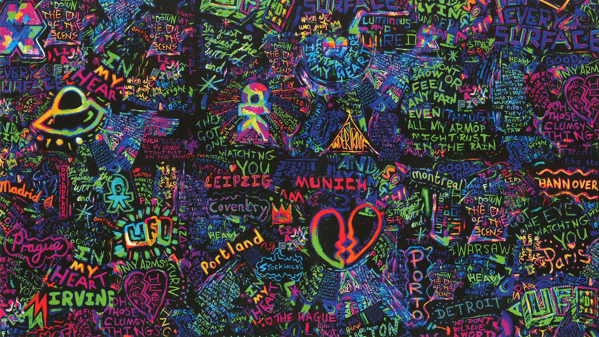 Coldplay Mylo Xyloto Album Artwork Background